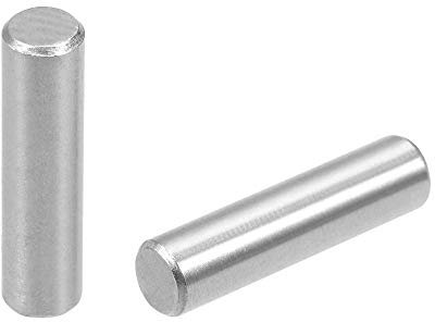 Yesallwas 25pzs Clavija Pasador 5mm x 25 mm Pasadores de Seguridad, Acero Inoxidable 304 Cilíndrico Soporte Estante Pasador ,Marcadores Espigas Madera para Fijar y Conectar Estantes Muebles (M5 x 25)