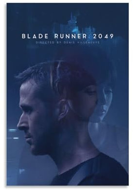 Voliko Filmposter Blade Runner 2049, Wandkunst, Poster, Drucke, Heimdekoration, Bild, Leinwand, Gemälde, Poster, 30 x 45 cm