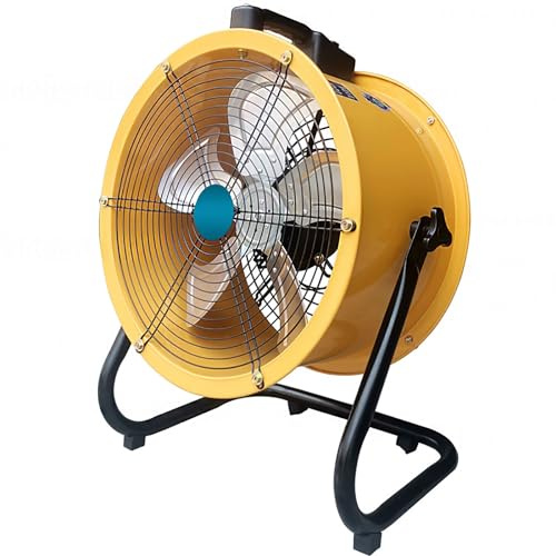 16 Inch High Velocity Heavy Duty Tilt Metal Drum Fan,Industrial Fan, Oscillating Floor Fan for Warehouse, Workshops, Garage, Factory and Basement,Adjustable angle (Size : 20in) (One Color 16in)