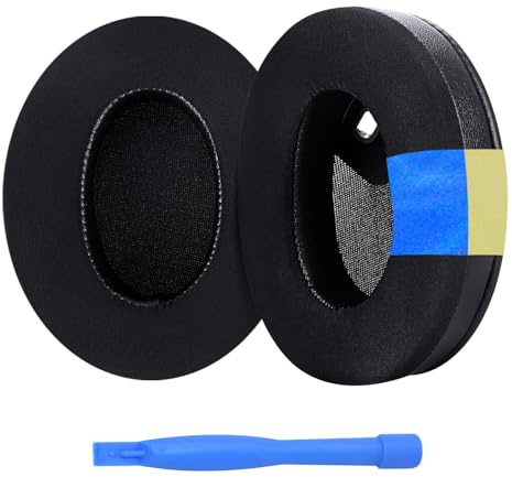Ear Pads Replacement for Sony WH-1000XM4 by MMOBIEL - Cooling Gel & Ice Silk Memory Foam Cushions - Noise-Isolating Earpad Replacements – Soft & Breathable - Black