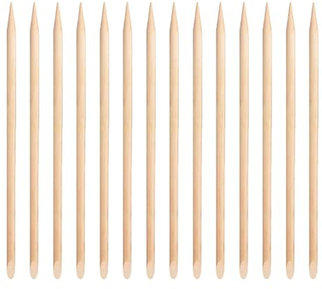 Didiseaon 100piezas Palillos De Madera Para Quitar Cutículas Empujador De Cutículas Herramientas De Manicura Para Manicura y Pedicura