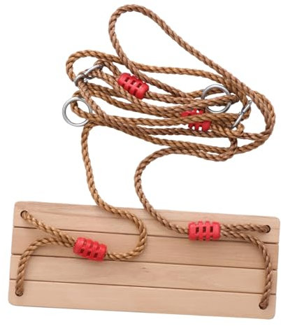 TOYANDONA Rope Swing Seat Wooden Swing for Toddlers Years Garden Plaything Unique Design