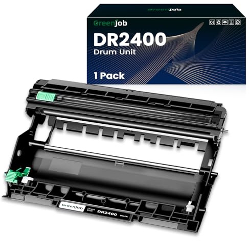 Greenjob DR2400 DR-2400 Drum Unit Compatible with Brother HL-L2310D HL-L2350DW HL-L2370DN HL-L2375DW DCP-L2510D DCP-L2530DW DCP-L2531DW DCP-L2535DW MFC-L2710DN MFC-L2750DW (NOT Included Toner)