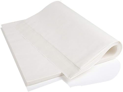 Lot de 100 feuilles de papier sulfurisé non blanchi pour la cuisson, double couche antiadhésive pour la cuisson, emballage alimentaire
