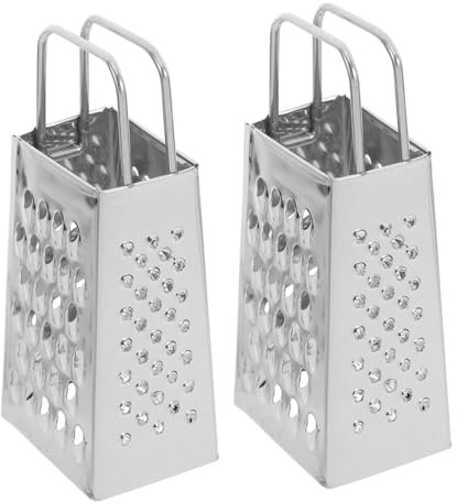 Alipis 2piezas Rallador De Queso Pequeño Mini Ralladores Inoxidable Rallador De Cocina Multifuncional