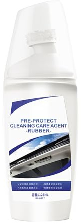 Gummidichtungs-Conditioner – Autotür-Wetterstreifenreiniger, 125 ml Dichtungsspray auf Silikonbasis, UV-Schutz, flexible Glanzformel, langanhaltender Schutz für Auto-Zierleisten, Fensterrahmen-Wartung
