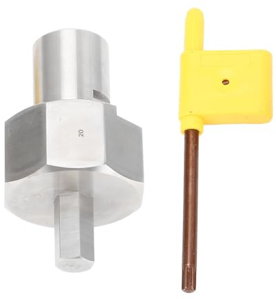 Aramox Bench Dog Hole Chamfer Reamer Tool Stainless Steel T10 Alloy with 9mm Hex Shank for Woodworking Projects