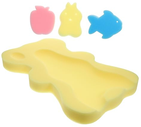 LOPUNER Alfombrilla de Esponja para Bañera de Cojín Suave y Soporte para Recién Nacidos Aleatorio y Secado Rápido