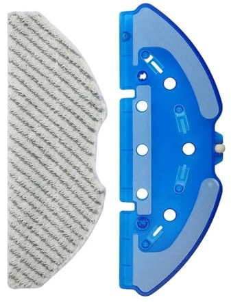 RJMVMGDVK Kit De Mopa De Microfibra con Marco, Compatible con Rowenta, RR8587WH, Compatible con Xplorer, Aspiradora Robótica 75 S+, Piezas De Repuesto Fáciles.
