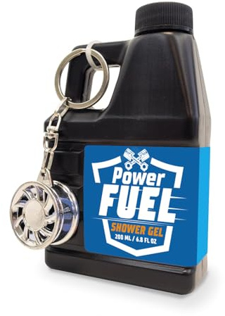 Duschgel für Männer im Deko-Kanister 200ml Bath & Body Geschenk - Ölkanister-Form (1, Duschgel Motiv POWER FUEL)