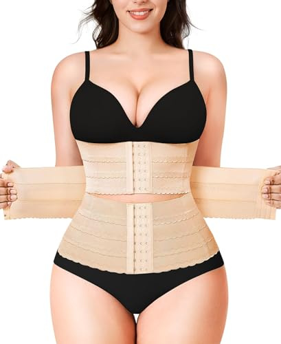 KUMAYES Gaine Amincissante Ventre Plat Femme Corset Minceur Waist Trainer Serre Taille Body Gainant Femme Ventre Plat Ceinture Post Accouchement