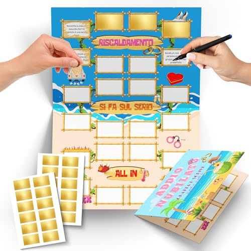 hOmty Giochi Addio al Nubilato Sposa | Gratta e Vinci Addio al Nubilato Sposa | Gadget Addio al Nubilato Sposa Divertenti
