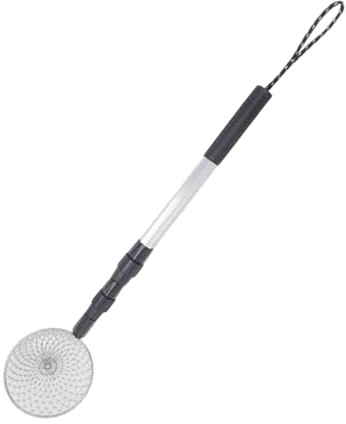 CAQYPVH Écumoire de Pêche sur Glace, Pelle à Glace Réglable, Louche à Glace Portable et Extensible, Outil de Pêche sur Glace d'hiver, 11 cm