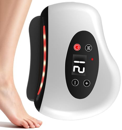 Masajeador de Pies Raspador Corporal con Luz y Calor | Masajeador para el Cuerpo y Rascador de Pies Para Hombres Mujeres Recuperación Muscular Piernas Espalda Brazos Rostro Diario