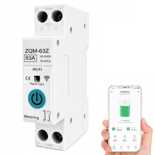 Interrupteur WiFi 63A Intelligent Compatible Al-exa Goo-gle Home