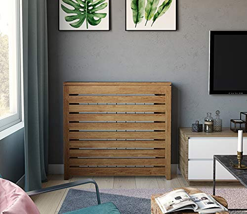 Copre radiatori Vernice quercia. Diverse misure. Produciamo anche su misura. Consultare: info@greca.info Tfno 948312264 (94 x 19 x 87 cm)