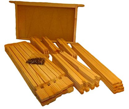 Beekeeping Supplies UK Ltd - Beehive Brood Frames - DN4 x 10 - Hoffman Self Spacing Brood Frames for British National Hives - Flat Packed with Nails