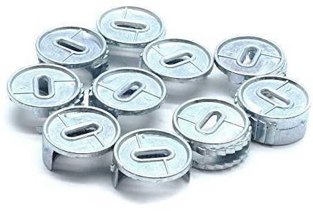Yoohey Verbindungsstücke für Möbel, 25 mm Durchmesser, Zinklegierung, 10 Stück