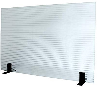 KAISER PLASTIC® | Stellwand - Trennwand | 120 x 160 cm | Made-In-Germany | Farbe klar/transparent