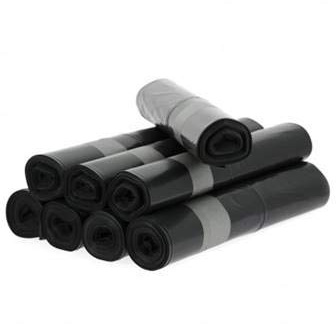 Bolsa de basura – Bolsas de basura – Rollo de bolsa de basura – Bolsa de basura de calidad profesional – Bolsa de basura 100 L negro – 55 micras – Caja de 200 bolsas