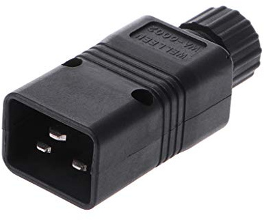 SUCHUANGUANG IEC 320 C20 Connettore Maschio Spina di Alimentazione CA Computer 16A 250V Spina di Alimentazione ABS