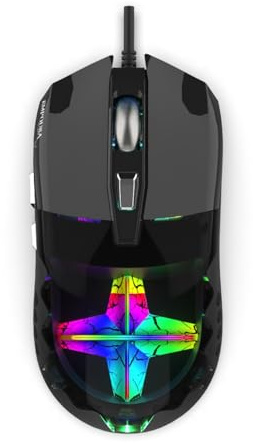 İnca IMG-355GX Gaming Maus, 7200 DPI, 6 Programmierbare Tasten, RGB 3D Beleuchtung, 1,6 m Geflochtenes Kabel, Ergonomisch, 75 g, Schwarz