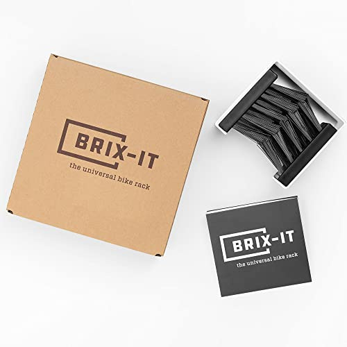 brix-it Fahrradhalterung Wand Fahrrad Aufhängung Wandhalterung Wandhalter Bike Fahrradaufhängung Wand Fahrradwandhalterungen Garage Rennrad Ebike alle Reifengrößen (1 Stück weiß)