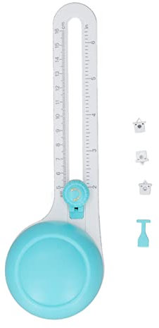 mumisuto Kreisschneider Papier, Circle Kreisschneider mit 3 Klingen, Verstellbare Rotations Papierschneider, 10-32cm Durchmesser, für Druckpapier, Laminiertes Papier, Kraftpapier