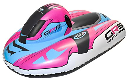 CocoNut Outdoor- 50” Inflatable Snowmobile Sled- GR5 Racing Heavy Duty Snow Sled with Sturdy Handles for Kids, Teens and Adults-Cold Resistant Toboggan -Lightweight Tube for Boys and Girls