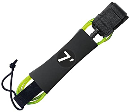 Harilla Correa de Tabla de Surf Resistente para Deportes acuáticos, Verde, 7 pies