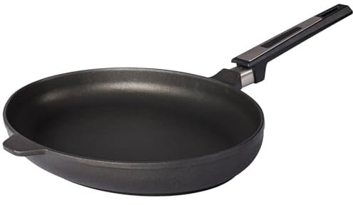 SKK große Aluguss Fischpfanne 38x26 cm - ohne Induktion - ovale 7 cm hohe Antihaft Hochrand-Pfanne - Made in Germany