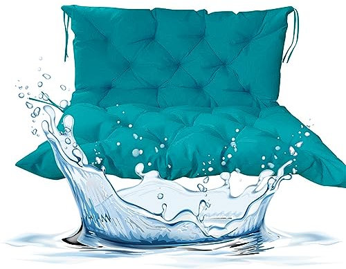 HUHJYUGE Sitzkissen Bankkissen Bankauflage Wasserdicht 150x100x10cm, Polsterauflage Auflage für Gartenbank mit Rückenlehne, Weiches Schaukel Stuhlauflagen Atmungsaktiv, für Gartenmöbel