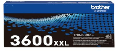 Brother TN3600XXL Toner originale, Altissima Capacità , fino a 11000 pagine, per Stampanti HLL5210DN, HLL5210DW, HLL6210DW, DCPL5510DW, MFCL5710DN, MFCL5710DW, MFCL6710DW, Colore Nero