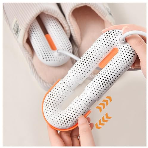 MeLtor Seche Chaussure Portable, Seche Chaussures Soufflant Air Chaud 360° avec Longueur Réglable 3 Modes Timer, Séchoir à Chaussures Portable pour Chaussures Chapeaux Chaussettes