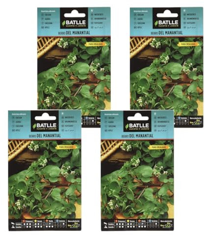 Pack 4 Semillas de berro del manantial estragón de Semillas Batlle PACK (4)