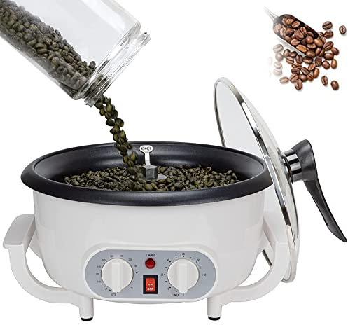 AuLYn Household Coffee Roasters, Electric Coffee Roaster Machine with Timer, Small Coffee Bean Roaster for Beginner Nut Peanut Chestnuts Raw Beans
