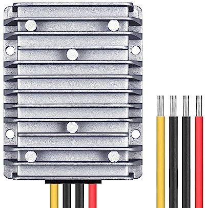 Convertidor Reductor DC 36V 48V a 12V 30A 360W IP68 Impermeable Transformador 20-60V a 12V Convertidor de Voltaje de Coche Regulador de Tensión Buck Converter Módulo Fuente Alimentación