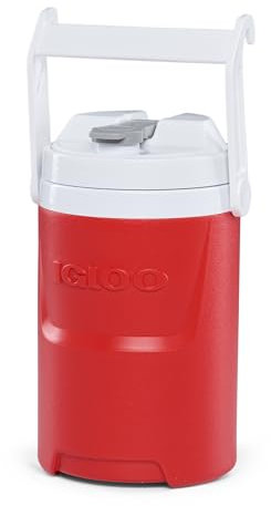 IGLOO Getränkespender Laguna 1/2 Gallon, Getränke-Kühlbox 1,9 l, Wasserbehälter, Getränkebehälter rot