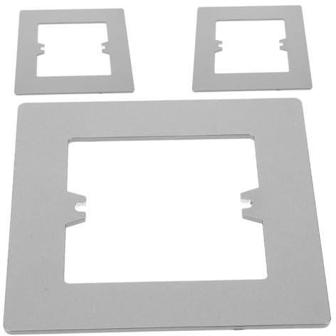 Housoutil Panel De Pared Decorativo De 3 Piezas Para Enchufes e Interruptores, Cubierta De Corriente Resistente a Deformaciones, Adecuado Para Reparación y Embellecimiento Del Hogar