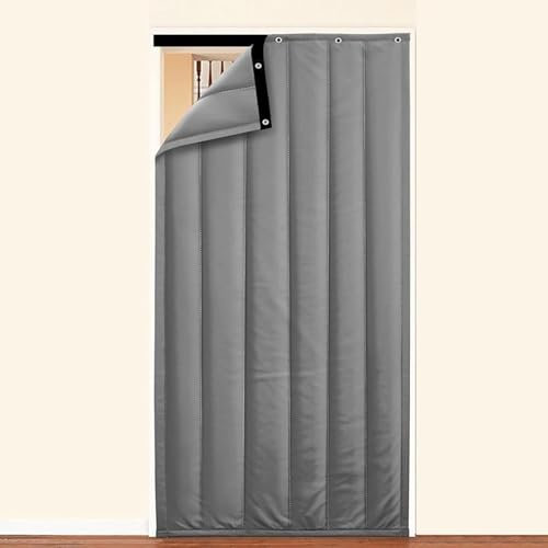 Magnetisk Värmeskyddsgardin For Dörrar, Ljudisoleringsgardin, Värmeskyddsgardin For Dörrar, Termogardiner(A,110x220cm)