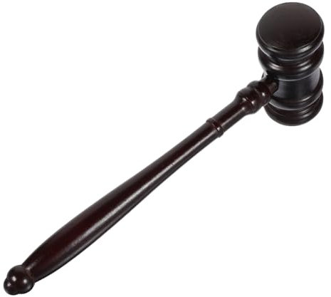 CORHAD Judge Gavel Auction Hammer Solid Wood Mallet for Court and Auction Use Suitable for Judges and Lawyers