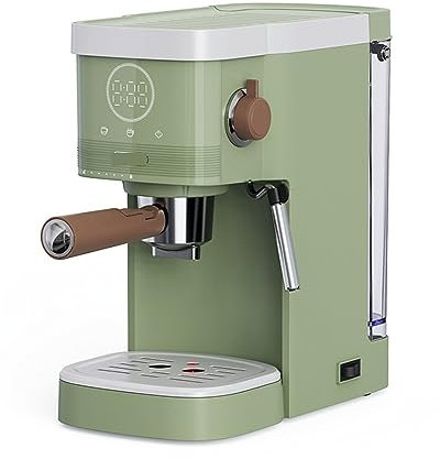SRDUJINWAN Italian Coffee Machine Retro Green Milk Frother Coffee Maker Powder Capsule Espresso Making Coffee Drinks, Size : Us (Espresso Maker(New) Uk), Espresso Maker(new), UK