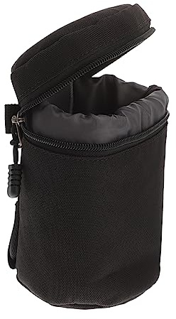 Happyyami borsa per obiettivi fotografici Lenti fotografiche custodia per obiettivo portatile custodia per lenti custodia per fotocamera digitale Nylon importato 600d