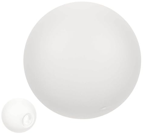 Abat-jour de Rechange en Verre Dépoli Rond G9 pour Plafonnier | Blanc, Bords Arrondis, Installation Facile, Léger, pour Chambre et Salon