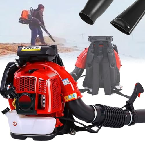 Petrol Backpack Leaf Blower, 95CC 12000rpm Gas Powered Snow Blower with Thickened Cushion and 2 Stroke Engine for Lawn and Garden Care - Ideal for Blowing Grass, Dust and Debris