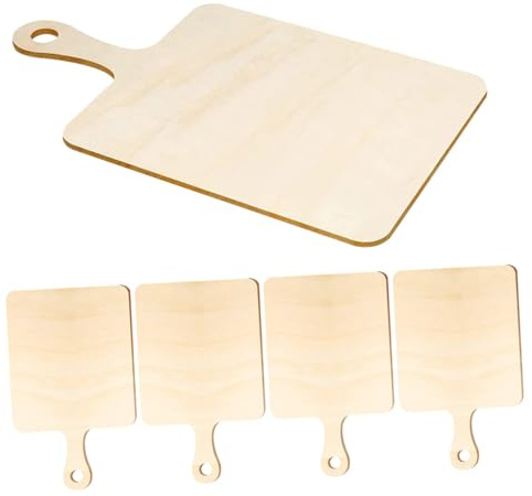 Gadpiparty 5 pezzi Taglieri Legno Grezzo Tavole Taglio Fai da Te per Decorare Superficie Liscia e Facile da per Cibo e Creazioni