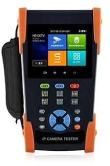 Tester per telecamere a circuito chiuso, Tester CCTV 2 in 1 con touch screen da 3,5 pollici, supporta fino a 4K IP Camera e CVBS Analog Camera, con tastiera/rilevamento IP/WiFi/APP