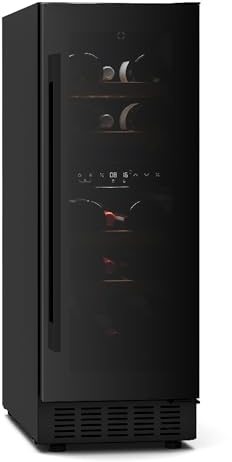 Klarstein Velaire Cantinetta per Vino Doppia Temperatura - 17 Bottiglie, 2 Zone 5-22°C, LED, Touch, Incasso o Libera Installazione, Cantina Frigo per Vino
