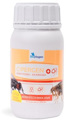 DETRAPS Insecticida Concentrado 250 ml con Cipermetrina 9,3% + Butóxido | Con Cipermetrina 9,3% y Butóxido. Se diluye en agua para controlar insectos voladores y rastreros. Registro 11585-P.