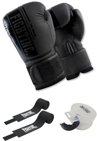 Fightinc. Boxhandschuhe Legacy - 8 10 12 14 16 Oz für Boxen Kickboxen Muay Thai MMA Kampfsport schwarz weiß rot Gold UVM